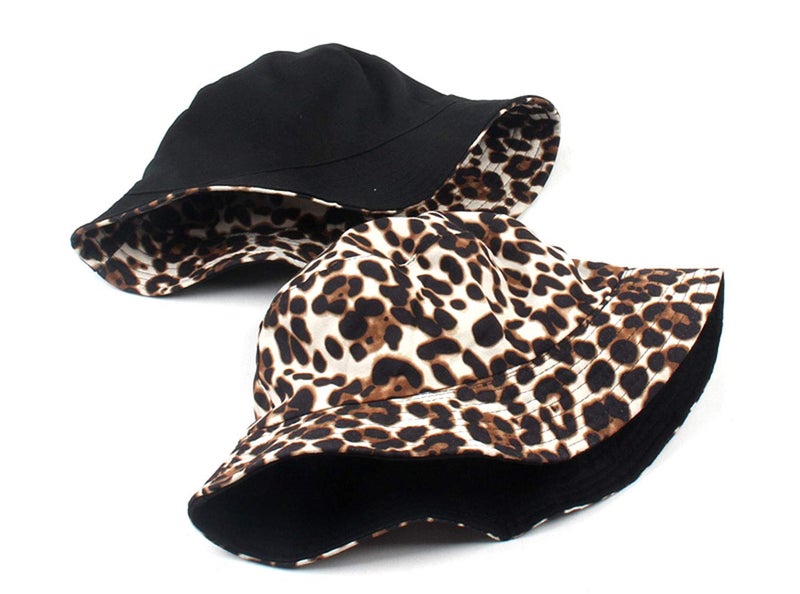 Joylife Animal Print Bucket Hat Novelty Pattern Sun Hats Reversible Packable Fishing Cap for Women, Men, Beige - Image 3